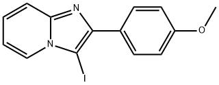 3-iodo-2-(4-methoxyphenyl)imidazo[1,2-a]pyridine Struktur