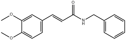 N-benzyl-3-(3,4-dimethoxyphenyl)acrylamide Struktur