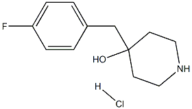 4-(4-FLUOROBENZYL)-4-HYDROXYPIPERIDINE HCL Struktur