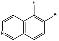 6-Bromo-5-fluoroisoquinoline Struktur