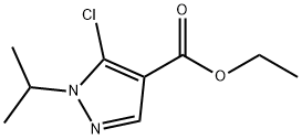 5-Chloro-1-isopropyl-1H-pyrazole-4-carboxylic acid ethyl ester Struktur