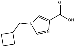 1-(Cyclobutylmethyl)-1H-imidazole-4-carboxylic acid Struktur