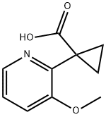 1-(3-Methoxypyridin-2-yl)cyclopropane-1-carboxylic acid Struktur