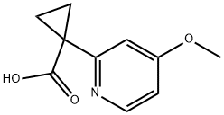 1-(4-Methoxypyridin-2-yl)cyclopropane-1-carboxylic acid Struktur