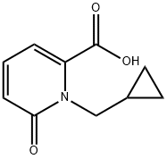 1-(Cyclopropylmethyl)-6-oxo-1,6-dihydropyridine-2-carboxylic acid Struktur