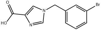 1-[(3-Bromophenyl)methyl]-1H-imidazole-4-carboxylic acid Struktur