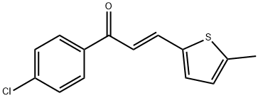 (2E)-1-(4-chlorophenyl)-3-(5-methylthiophen-2-yl)prop-2-en-1-one Struktur