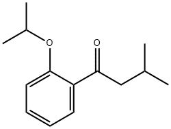 1-(2-ISOPROPOXYPHENYL)-3-METHYLBUTAN-1-ONE Struktur