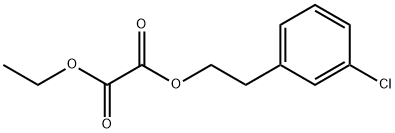 3-CHLOROPHENETHYL ETHYL OXALATE Struktur