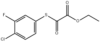 ETHYL 2-((4-CHLORO-3-FLUOROPHENYL)THIO)-2-OXOACETATE Struktur