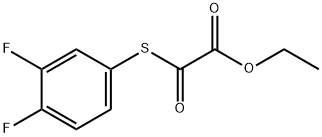 ETHYL 2-((3,4-DIFLUOROPHENYL)THIO)-2-OXOACETATE Struktur