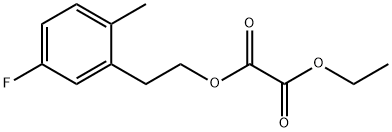 ETHYL 5-FLUORO-2-METHYLPHENETHYL OXALATE Struktur