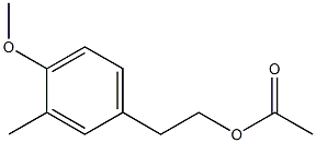 4-METHOXY-3-METHYLPHENETHYL ACETATE Struktur