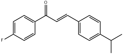 (2E)-1-(4-fluorophenyl)-3-[4-(propan-2-yl)phenyl]prop-2-en-1-one Struktur