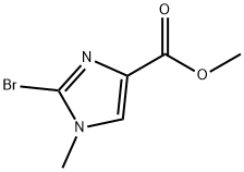 methyl 2-bromo-1-methyl-1H-imidazole-4-carboxylate Struktur