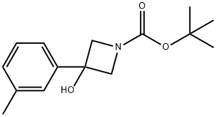 TERT-BUTYL 3-HYDROXY-3-(M-TOLYL)AZETIDINE-1-CARBOXYLATE Struktur