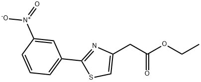 ETHYL 2-(2-(3-NITROPHENYL)THIAZOL-4-YL)ACETATE Struktur