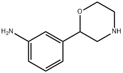 3-(morpholin-2-yl)benzenamine Struktur