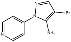 4-Bromo-2-pyridin-4-yl-2H-pyrazol-3-ylamine Structure