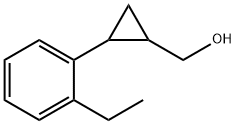 [2-(2-Ethyl-phenyl)-cyclopropyl]-methanol Struktur