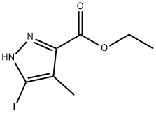 ETHYL 3-IODO-4-METHYL-1H-PYRAZOLE-5-CARBOXYLATE Struktur