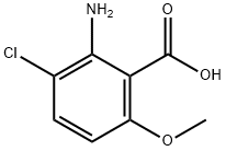 2-AMINO-3-CHLORO-6-METHOXYBENZOIC ACID Struktur