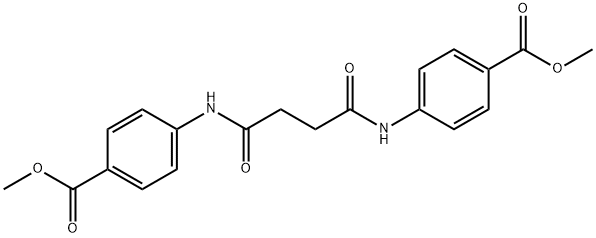 dimethyl 4,4'-[(1,4-dioxo-1,4-butanediyl)di(imino)]dibenzoate Struktur