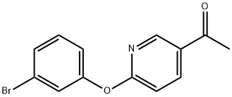 1-(6-(3-bromophenoxy)pyridin-3-yl)ethanone Struktur