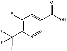 5-Fluoro-6-trifluoromethyl-nicotinic acid Struktur