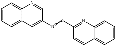 3-Quinolinamine,N-(2-quinolinylmethylene)- Struktur