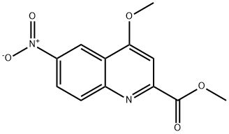 4-Methoxy-6-nitro-quinoline-2-carboxylic acid methyl ester Struktur