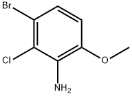 3-Bromo-2-chloro-6-methoxy-phenylamine Struktur