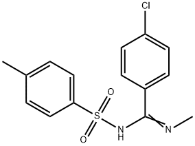 (E)-4-chloro-N-methyl-N-tosylbenzimidamide Struktur