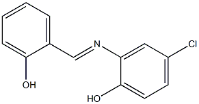 Phenol,4-chloro-2-[[(2-hydroxyphenyl)methylene]amino]- Struktur