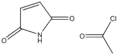 1H-Pyrrole-1-acetyl chloride, 2,5-dihydro-2,5-dioxo- Struktur