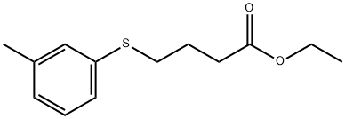 ETHYL 4-(M-TOLYLTHIO)BUTANOATE Struktur