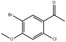 1-(5-Bromo-2-chloro-4-methoxy-phenyl)-ethanone Struktur