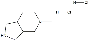 5-methyl-octahydro-1H-pyrrolo[3,4-c]pyridine dihydrochloride Struktur