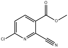 6-Chloro-2-cyano-nicotinic acid methyl ester Struktur