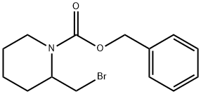 BENZYL 2-(BROMOMETHYL)PIPERIDINE-1-CARBOXYLATE Struktur