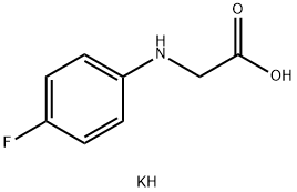 Glycine, N-(4-fluorophenyl)-, monopotassium salt Struktur