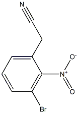 Benzeneacetonitrile, 3-bromo-2-nitro- Struktur