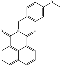 2-(4-methoxybenzyl)-1H-benzo[de]isoquinoline-1,3(2H)-dione Struktur