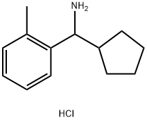 cyclopentyl(o-tolyl)methanamine hydrochloride Struktur