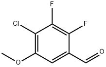 4-chloro-2,3-difluoro-5-methoxybenzaldehyde Struktur