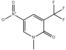 1-Methyl-5-nitro-3-trifluoromethyl-1H-pyridin-2-one Struktur