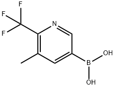 3-METHYL-2-TRIFLUOROMETHYLPYRIDINE-5-BORONIC ACID Struktur