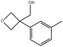 [3-(3-methylphenyl)oxetan-3-yl]methanol Struktur