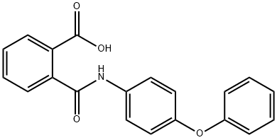 Benzoic acid, 2-[[(4-phenoxyphenyl)amino]carbonyl]- Struktur