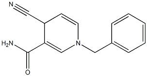 1-benzyl-4-cyano-4H-pyridine-3-carboxamide Struktur